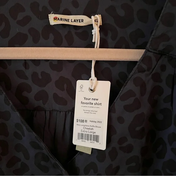 Marine Layer Animal Print Top - Picture 4 of 7
